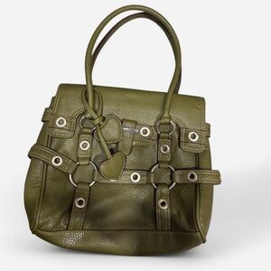 Olive Green Leather Handbag